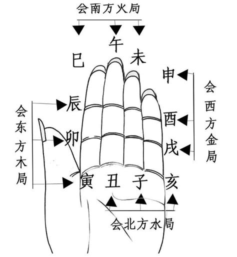 地支掌訣